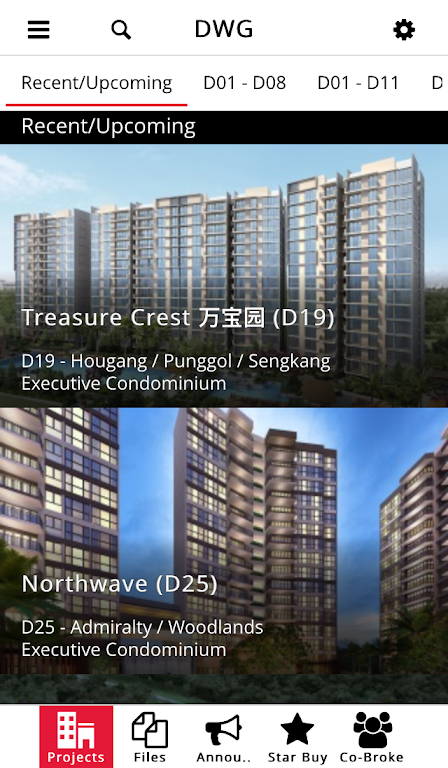 DWG Projects Screenshot 2