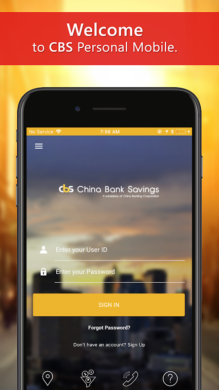 CBS Personal Mobile App Screenshot 1