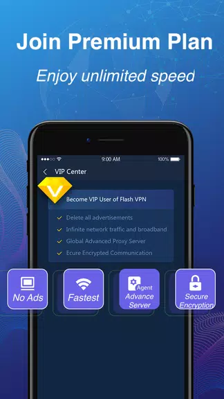 Flash VPN Free - Fast, Unblock & Secure VPN Proxy Screenshot 4