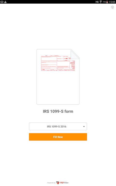 PDF Form 1099 S for IRS: Sign Tax Digital eForm Screenshot 1