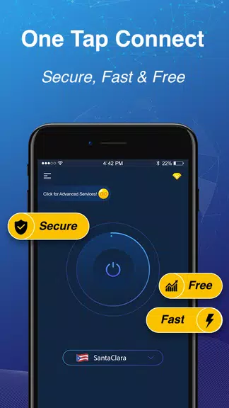 Flash VPN Free - Fast, Unblock & Secure VPN Proxy Screenshot 1