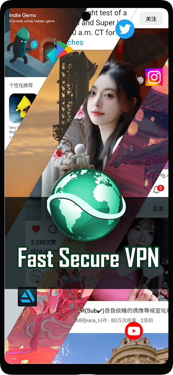 Fast Secure VPN - FastSurf Screenshot 1