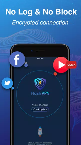 Flash VPN Free - Fast, Unblock & Secure VPN Proxy Screenshot 3