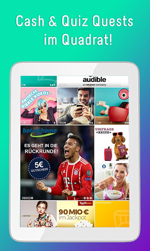 Kwizzmo - Cash & Quiz Quests im Quadrat! Screenshot 3