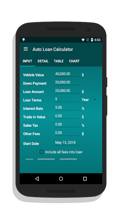 Auto Loan Calculator Screenshot 1
