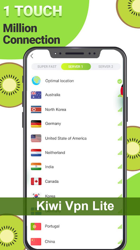 Kiwi VPN Lite - VPN connection proxy changer app Screenshot 2