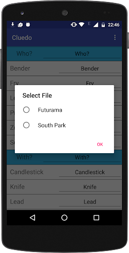 Cluedo Notepad Screenshot 4