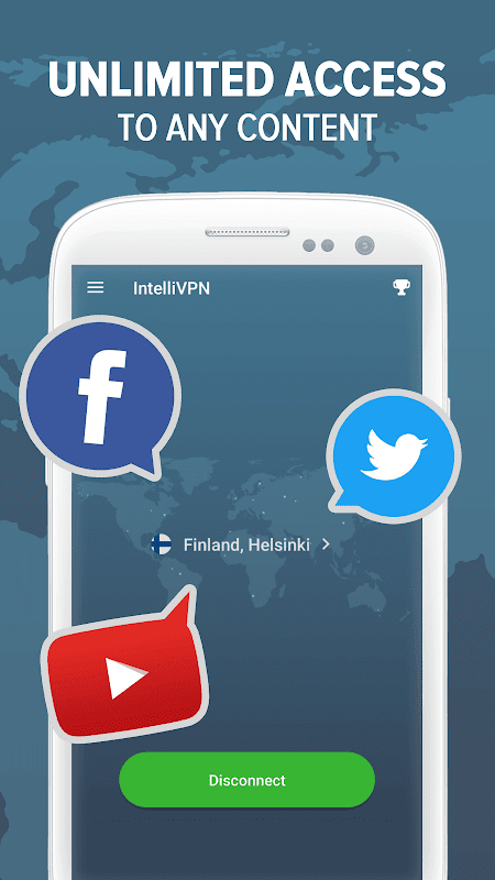 IntelliVPN - Unlimited VPN | VPN +Tor Screenshot 3