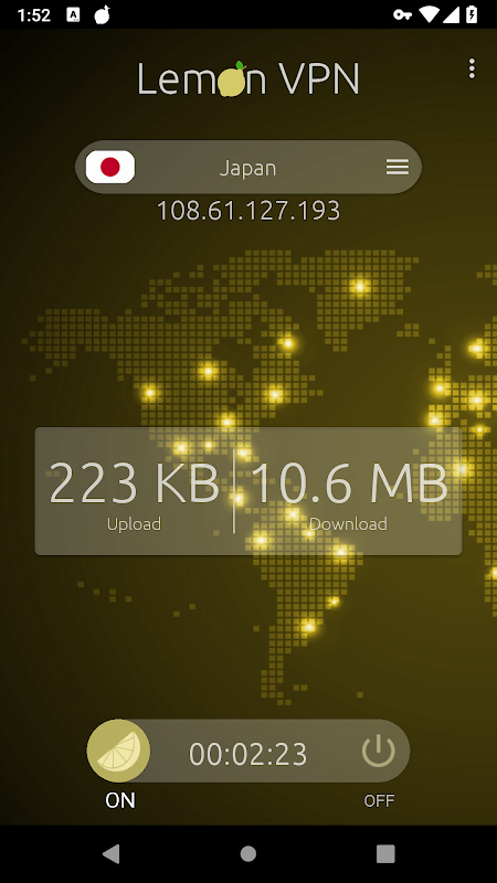 Lemon VPN - Unlimited Free VPN & Secure VPN Screenshot 3