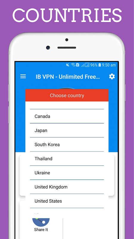 IB VPN - Unlimited Free Vpn Proxy Screenshot 1