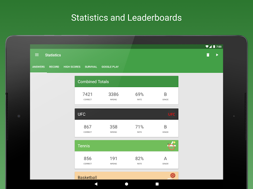 Sports Fan Quiz - NFL, NBA, MLB, NHL, FIFA + Screenshot 1