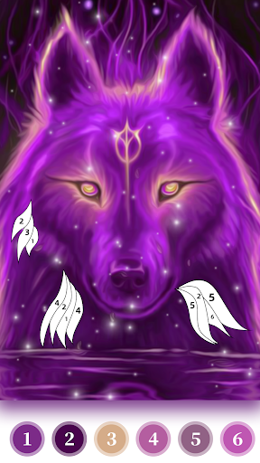 Wolf Coloring Book Color Game Screenshot 4