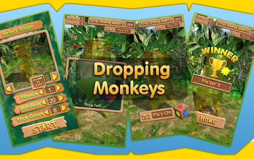 Dropping Monkeys 3D Board Game Screenshot 2