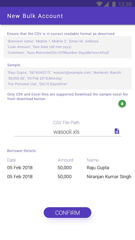 Loan Tracker - Wasooli for Free Loan Management Screenshot 1