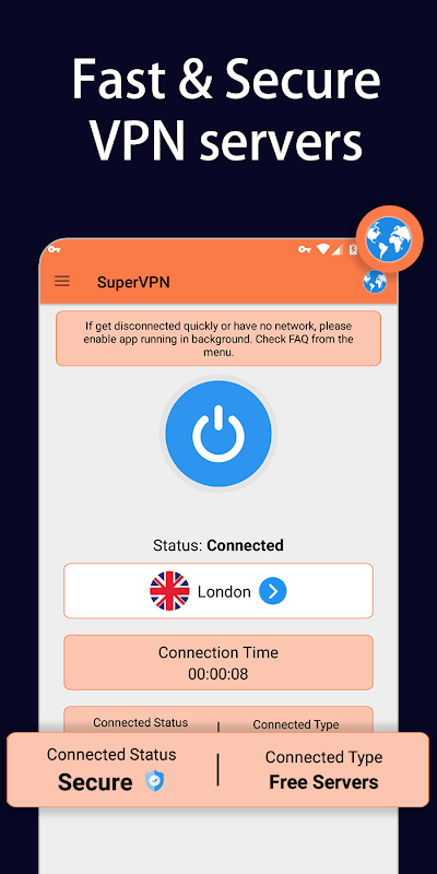 Fast & Free unblock secure VPN Screenshot 2