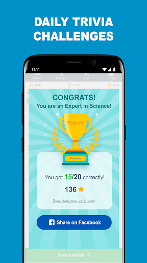QuizzClub - thousands of free trivia questions Screenshot 3
