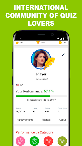 QuizzClub - thousands of free trivia questions Screenshot 1