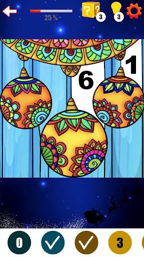 Coloring Book Christmas Color By Number Color Flow Screenshot 1