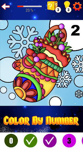 Coloring Book Christmas Color By Number Color Flow Screenshot 4