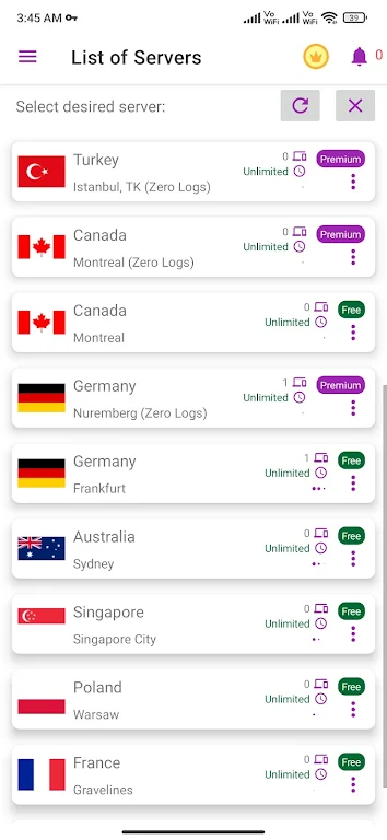 FusionVPN Screenshot 1