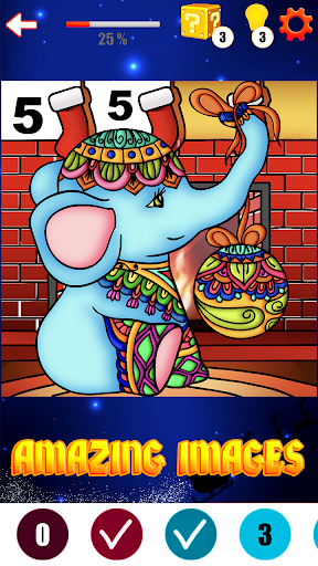 Coloring Book Christmas Color By Number Color Flow Screenshot 3
