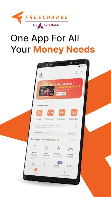 Freecharge UPI & Credit Card Screenshot 1