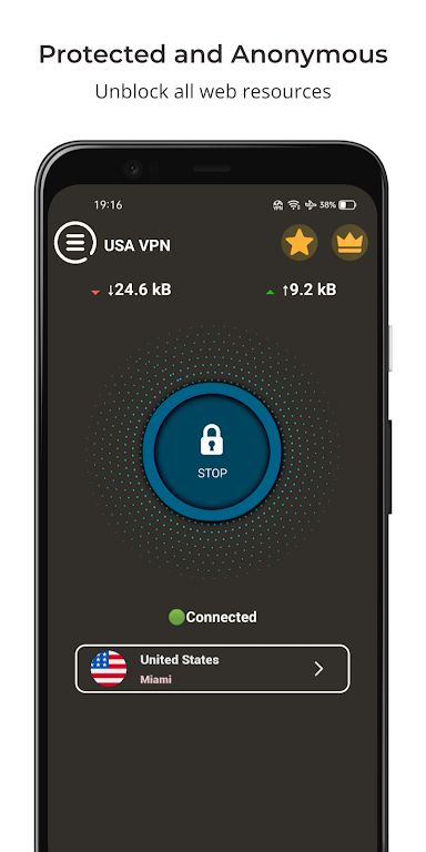 USA VPN - Fast ProxyVPN Screenshot 2