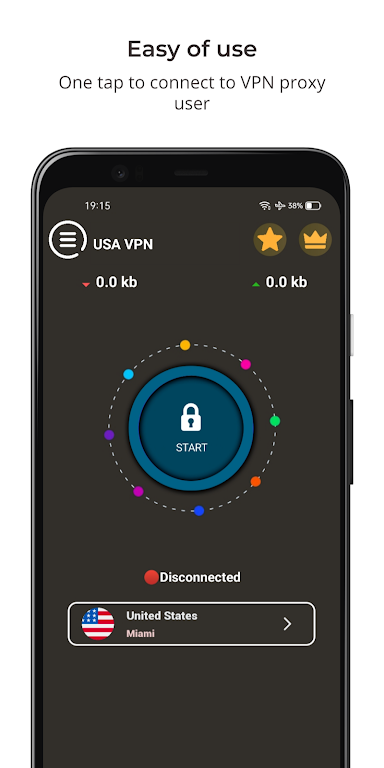 USA VPN - Fast ProxyVPN Screenshot 3