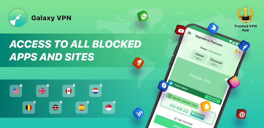 GalaxyVPN - Unlimited Fast VPN Screenshot 2