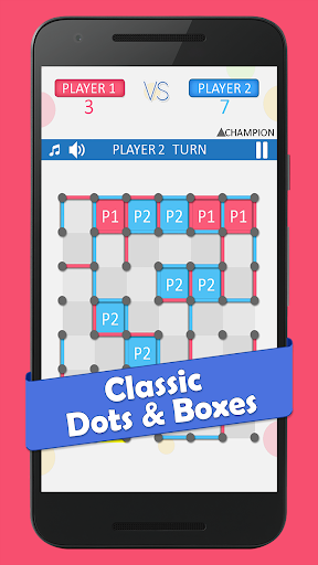 Dots and Boxes game Screenshot 1