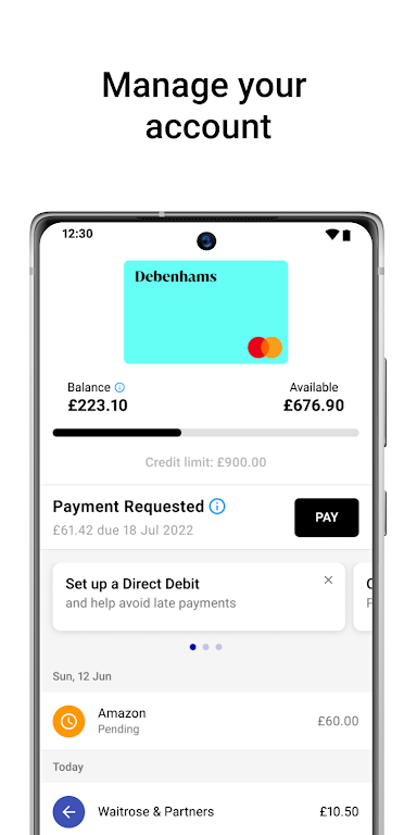 Debenhams Credit Card Screenshot 2