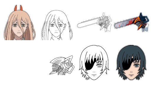 How to draw Chainsaw Man Screenshot 2