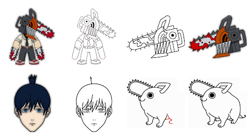 How to draw Chainsaw Man Screenshot 4