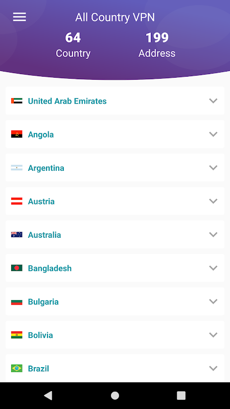 All Country VPN Screenshot 3