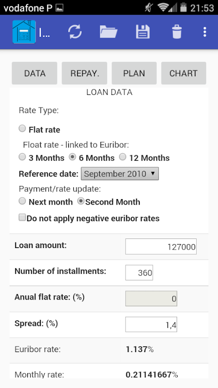 Euribor Loans Screenshot 1