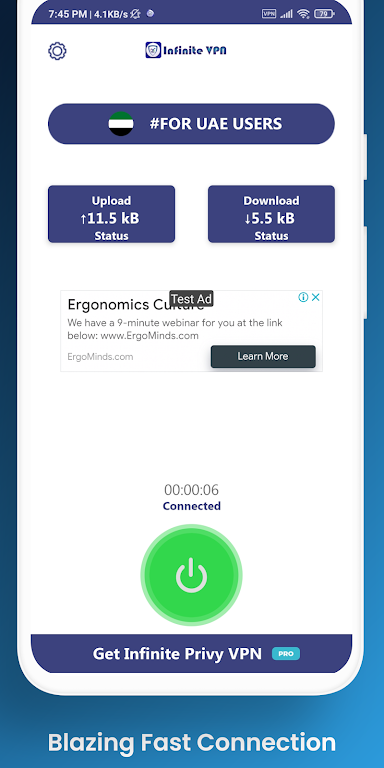 Infinite Privy VPN | Free Unlimited VPN Screenshot 3