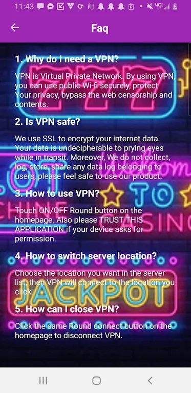 VPN Junkie Screenshot 2