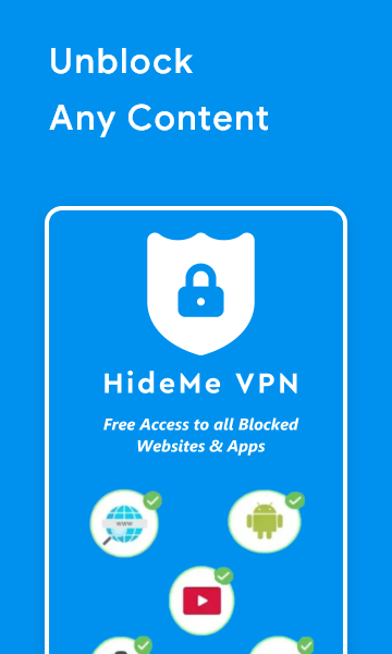 HideMe VPN: Free Unlimited VPN Proxy Connection Screenshot 1