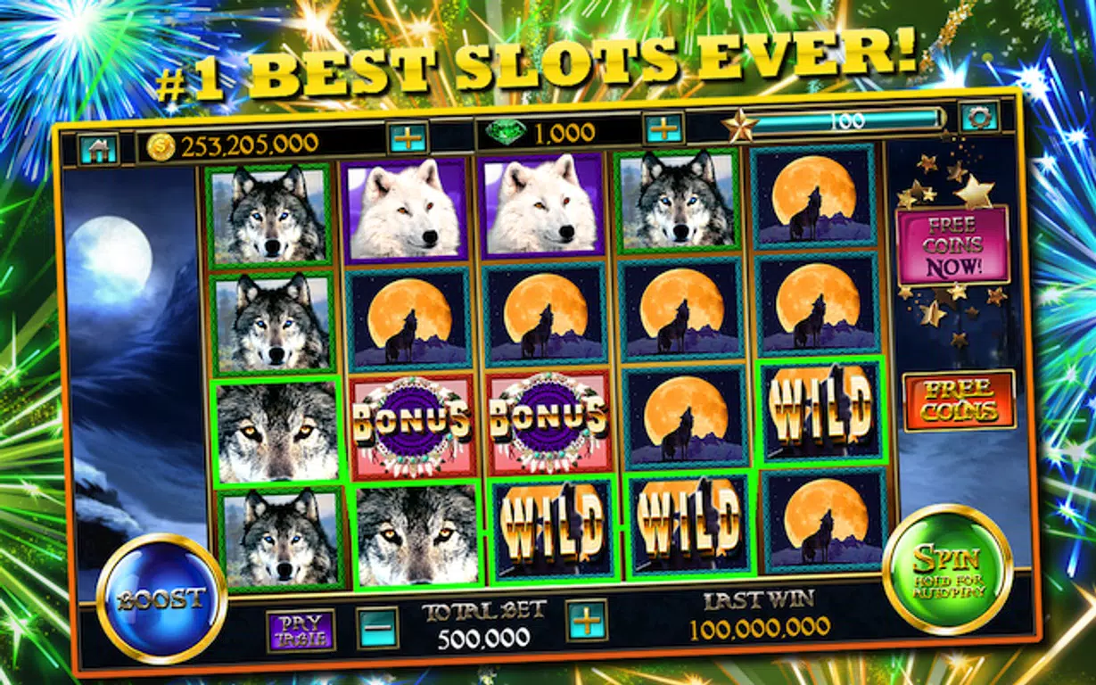 Slots™ Wolf Free Slots Casino: Slot Machines Games Screenshot 1