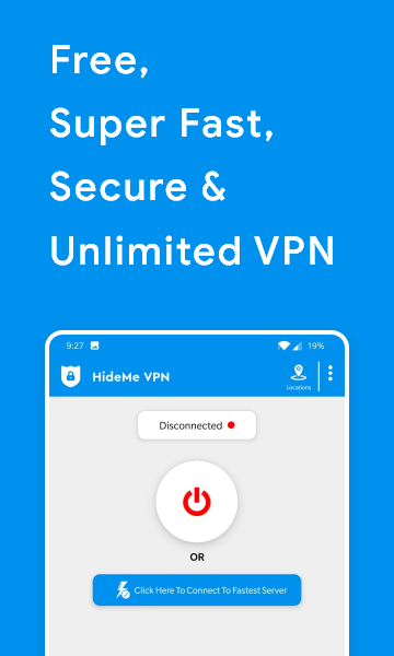 HideMe VPN: Free Unlimited VPN Proxy Connection Screenshot 2