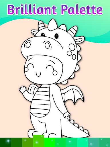 Coloring Pages Kids Games with Animation Effects Screenshot 3