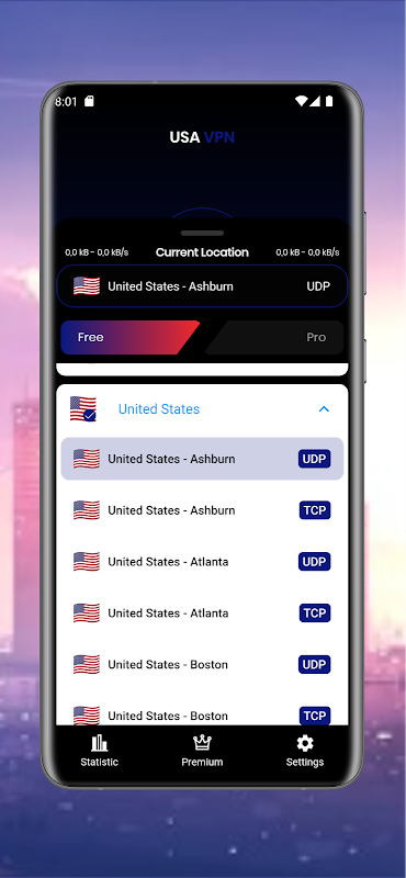 USA VPN - Secure Proxy VPN Screenshot 1