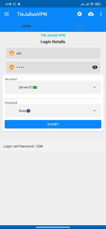 TioJuliusVPN Screenshot 1