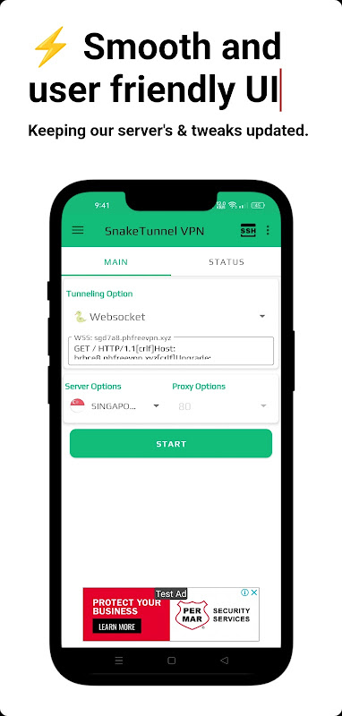 SnakeTunnel VPN Screenshot 2
