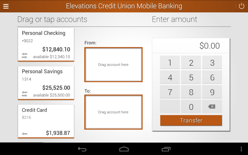 Elevations Credit Union Mobile Screenshot 3