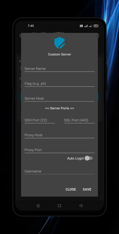 Limitless VPN - SSH/SSL Core Screenshot 2