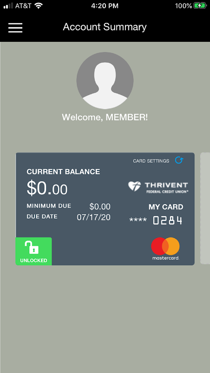 ThriventCU Credit Card Screenshot 2
