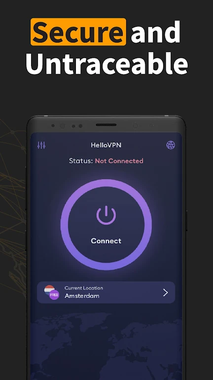 HelloVPN: Key X - VPN Proxy Screenshot 1