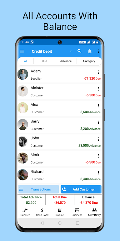 Credit Debit- ledger account Screenshot 1