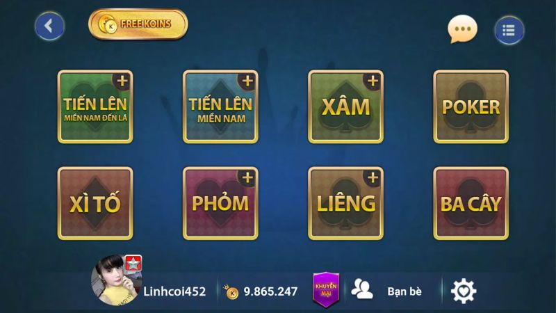 Game bai Online - Vua danh bai Screenshot 1